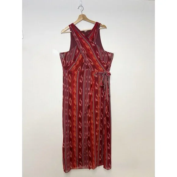 jersey floral midi dress Brown Floral Jersey Draped Laurella Midi Dress main image 1